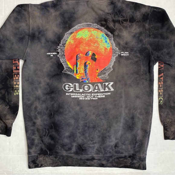 CLOAK Intergalactic Expedition Toe Dye Hoodie - Picture 7 of 11